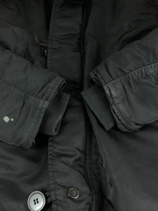 【ジャンク品】【メンズ】 ALPHA INDUSTRIES N-3B FLIGHT JACKET MIL-J-0279 1615-573-8335 アルファインダストリーズ N-3B フライトジャケット アウター 145-240301-kk-34-tag サイズ：S カラー：ブラック 万代Net店