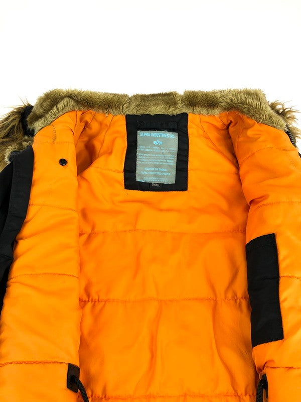 【ジャンク品】【メンズ】 ALPHA INDUSTRIES N-3B FLIGHT JACKET MIL-J-0279 1615-573-8335 アルファインダストリーズ N-3B フライトジャケット アウター 145-240301-kk-34-tag サイズ：S カラー：ブラック 万代Net店