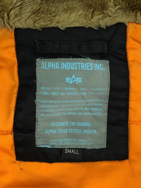【ジャンク品】【メンズ】 ALPHA INDUSTRIES N-3B FLIGHT JACKET MIL-J-0279 1615-573-8335 アルファインダストリーズ N-3B フライトジャケット アウター 145-240301-kk-34-tag サイズ：S カラー：ブラック 万代Net店