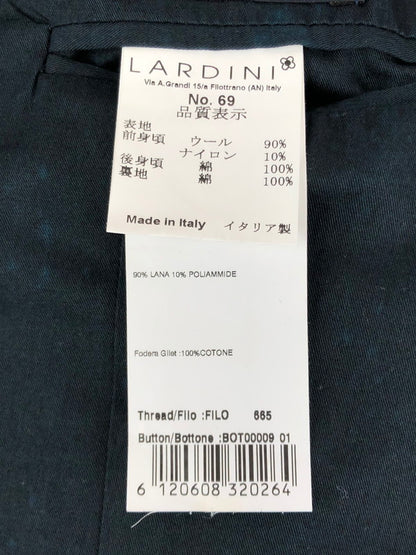 【中古品】【メンズ】 LARDINI VEST ラルディーニ ベスト ジレ 141-230411-mo-07-tag サイズ：44 カラー：ネイビー 万代Net店