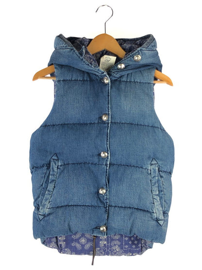 【中古品】【レディース】 REMI RELIEF レミレリーフ DENIM DOWN VEST フード付き デニムダウンベスト ライトアウター 170-240827-na-8-tag サイズ：F カラー：インディゴ 万代Net店