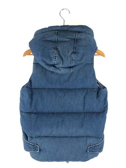 【中古品】【レディース】 REMI RELIEF レミレリーフ DENIM DOWN VEST フード付き デニムダウンベスト ライトアウター 170-240827-na-8-tag サイズ：F カラー：インディゴ 万代Net店