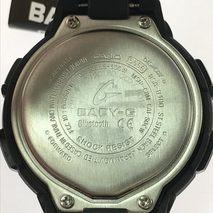 【中古品】【レディース】 BABY-G ベイビージー SMARTPHONE LINK Series BSA-B100-1ADR アナログ デジタル 海外モデル クォーツ 時計 196-260621-rt-26-tagh カラー：ブラック 万代Net店