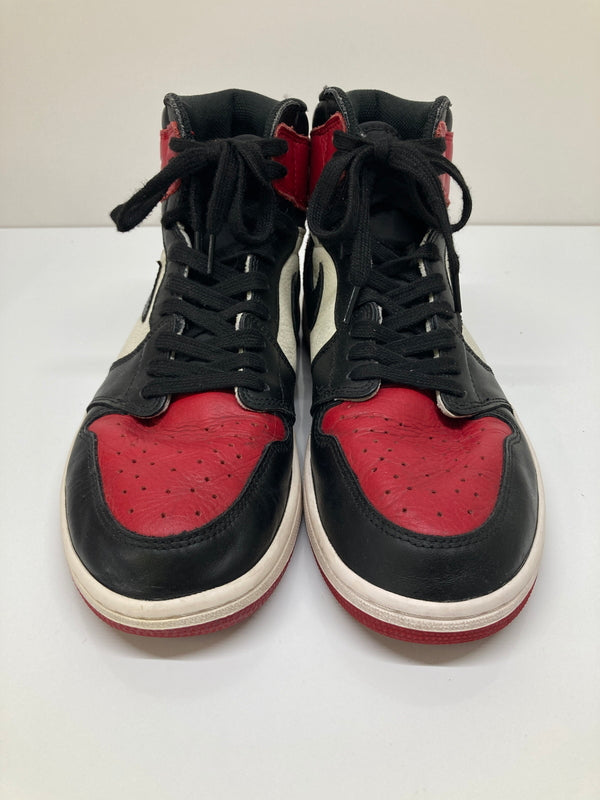 【中古品】【メンズ】 NIKE ナイキ AIR JORDAN 1 RETRO HIGH OG BRED TOE 555088-610 エアジョーダン 1 レトロ ハイ オリジナル ブレッドトゥ スニーカー 靴 160-260718-kk-05-hon カラー：GYM RED/BLACK-SUMMIT WHITE 万代Net店