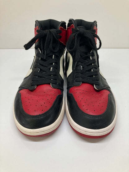 【中古品】【メンズ】 NIKE ナイキ AIR JORDAN 1 RETRO HIGH OG BRED TOE 555088-610 エアジョーダン 1 レトロ ハイ オリジナル ブレッドトゥ スニーカー 靴 160-260718-kk-05-hon カラー：GYM RED/BLACK-SUMMIT WHITE 万代Net店