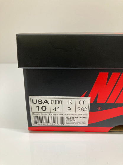 【中古品】【メンズ】 NIKE ナイキ AIR JORDAN 1 RETRO HIGH OG BRED TOE 555088-610 エアジョーダン 1 レトロ ハイ オリジナル ブレッドトゥ スニーカー 靴 160-260718-kk-05-hon カラー：GYM RED/BLACK-SUMMIT WHITE 万代Net店