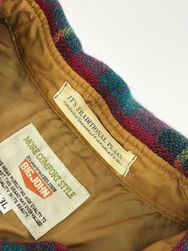 【中古品】【メンズ】 L/S FLANNEL CHECK SHIRT VINTAGE ロングスリーブ フランネル チェックシャツ 長袖シャツ 145-240202-kk-10-tag サイズ：3L カラー：マルチカラー 万代Net店