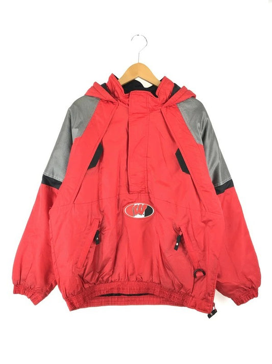 【中古品】【メンズ】 STARTER スターター WISCONSIN BADGERS STADIUM PUFFER ANORAK JACKET ウィスコンシン バッシャーズ スタジアム アノラックジャケット 146-230929-kk-04-tag サイズ：L カラー：レッド 万代Net店