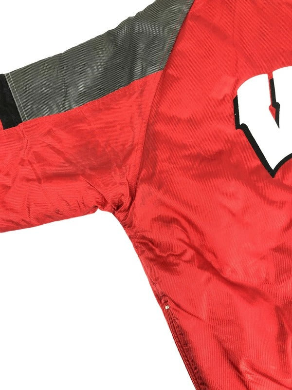 【中古品】【メンズ】 STARTER スターター WISCONSIN BADGERS STADIUM PUFFER ANORAK JACKET ウィスコンシン バッシャーズ スタジアム アノラックジャケット 146-230929-kk-04-tag サイズ：L カラー：レッド 万代Net店