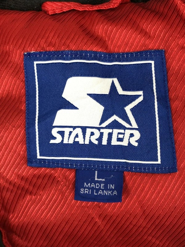 【中古品】【メンズ】 STARTER スターター WISCONSIN BADGERS STADIUM PUFFER ANORAK JACKET ウィスコンシン バッシャーズ スタジアム アノラックジャケット 146-230929-kk-04-tag サイズ：L カラー：レッド 万代Net店