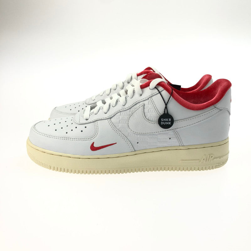 【中古美品】【メンズ】 NIKE ナイキ KITH キス AIR FORCE 1 LOW CZ7926-100 エアフォース 1 ロー スニーカー 靴 160-250221-na-10-tag サイズ：28cm US 10 カラー：WHITE/WHITE-UNIVERSITY RED 万代Net店