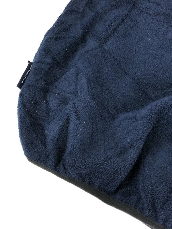 【現状渡し品】【メンズ】 NAUTICA ノーティカ 90's HALF ZIP FLEECE JACKET 90年代 ハーフジップ フリースジャケット ライトアウター ヴィンテージ 146-230827-kk-02-tag サイズ：L カラー：ネイビー 万代Net店