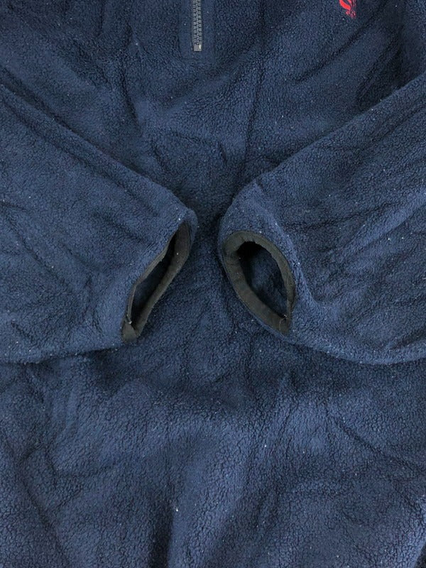 【現状渡し品】【メンズ】 NAUTICA ノーティカ 90's HALF ZIP FLEECE JACKET 90年代 ハーフジップ フリースジャケット ライトアウター ヴィンテージ 146-230827-kk-02-tag サイズ：L カラー：ネイビー 万代Net店