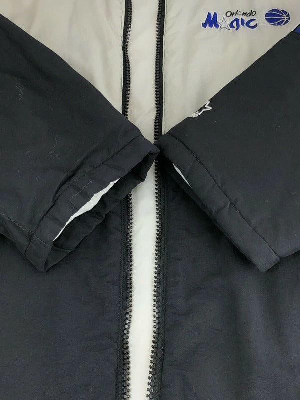 【ジャンク品】【メンズ】 STARTER スターター NBA OFFICIAL LICENSED PRODUCT ORLANDO MAGIC NYLON PUFFY JACKET NBA 中綿ジャケット 146-240122-kk-27-tag サイズ：XL カラー：ホワイト/ブラック 万代Net店