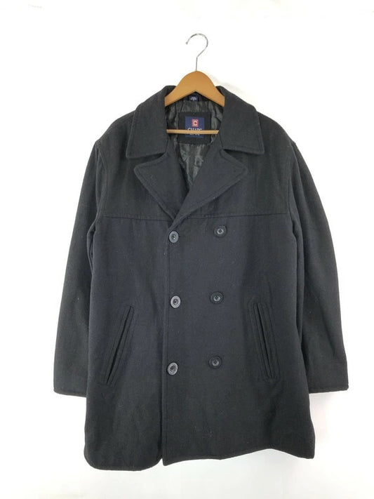 【中古品】【メンズ】 CHAPS チャップス EST.1978 MELTON PEA COAT メルトン Pコート アウター 146-240129-kk-16-tag サイズ：L カラー：ブラック 万代Net店