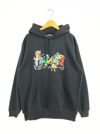 【中古品】【メンズ】 THRASHER スラッシャー PULLOVER PARKER プルオーバーパーカー トップス 150-260709-rt-24-tag サイズ：XL カラー：ブラック 万代Net店