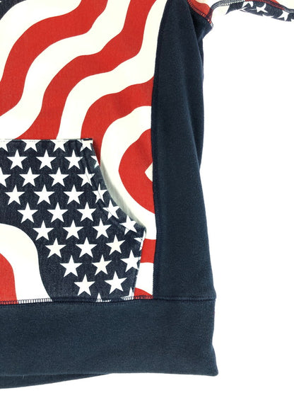 【現状渡し品】【メンズ】 Supreme シュプリーム 14FW BOX LOGO HOODED SWEATSHIRT AMERICAN FLAG ボックス ロゴ フーデッド スウェットシャツ 149-251123-rt-18-tag サイズ：S カラー：マルチカラー 万代Net店
