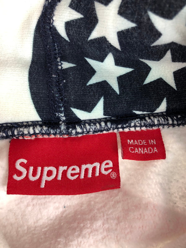 【現状渡し品】【メンズ】 Supreme シュプリーム 14FW BOX LOGO HOODED SWEATSHIRT AMERICAN FLAG ボックス ロゴ フーデッド スウェットシャツ 149-251123-rt-18-tag サイズ：S カラー：マルチカラー 万代Net店