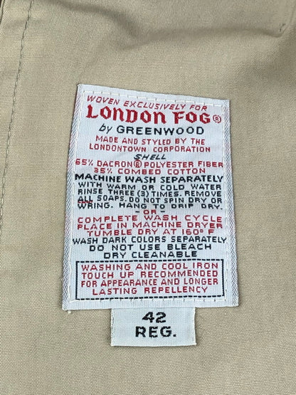 【中古品】【メンズ】 LONDON FOG ロンドンフォグ ライナー付きステンカラーコート アウタートレンチコート 146-231125-kk-19-tag サイズ：42 カラー：ベージュ 万代Net店