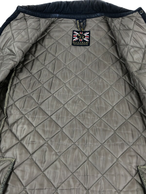 【中古品】【メンズ】 LAVENHAM DENHAM ラベンハム デンハム QUILTING JACKET 114-15-0005 キルティングジャケット ライトアウター 141-231013-kk-12-tag サイズ：36 カラー：パープル 万代Net店