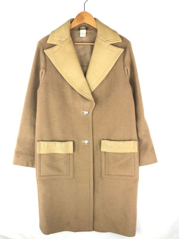【中古品】【レディース】 デューサボタン レザー切替えコート コート アウター 169-241121-SS-08-tag サイズ：38 カラー：ベージュ 万代Net店