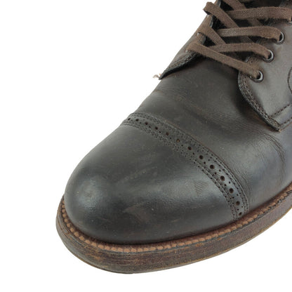 【中古品】【メンズ】 ALDEN CAP-TOE LACE-UP SHOES 86904 オールデン キャップトゥ レースアップシューズ 靴 164-221020-hi-01-tag サイズ：7.5 カラー：ブラウン 万代Net店