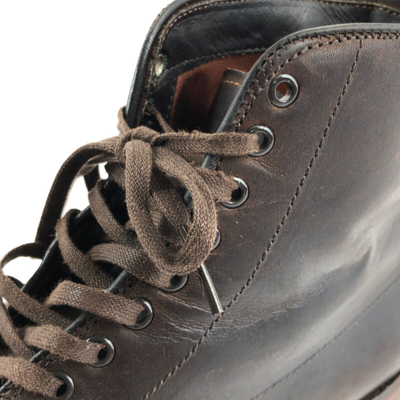 【中古品】【メンズ】 ALDEN CAP-TOE LACE-UP SHOES 86904 オールデン キャップトゥ レースアップシューズ 靴 164-221020-hi-01-tag サイズ：7.5 カラー：ブラウン 万代Net店