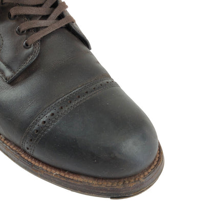 【中古品】【メンズ】 ALDEN CAP-TOE LACE-UP SHOES 86904 オールデン キャップトゥ レースアップシューズ 靴 164-221020-hi-01-tag サイズ：7.5 カラー：ブラウン 万代Net店