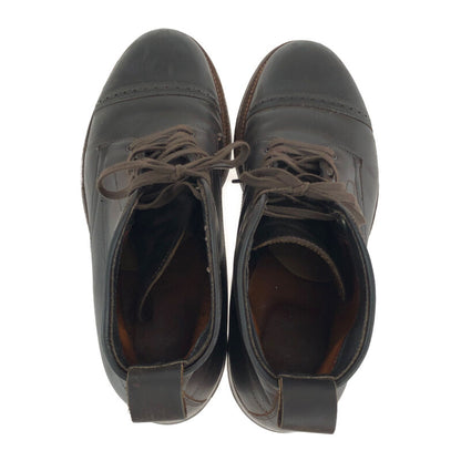 【中古品】【メンズ】 ALDEN CAP-TOE LACE-UP SHOES 86904 オールデン キャップトゥ レースアップシューズ 靴 164-221020-hi-01-tag サイズ：7.5 カラー：ブラウン 万代Net店
