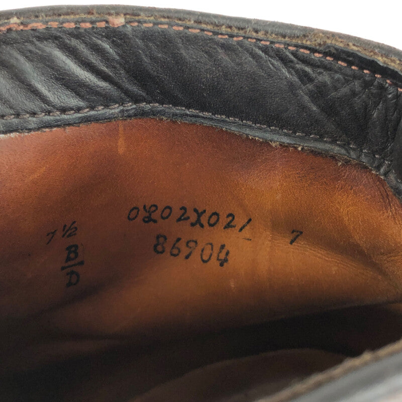 【中古品】【メンズ】 ALDEN CAP-TOE LACE-UP SHOES 86904 オールデン キャップトゥ レースアップシューズ 靴 164-221020-hi-01-tag サイズ：7.5 カラー：ブラウン 万代Net店