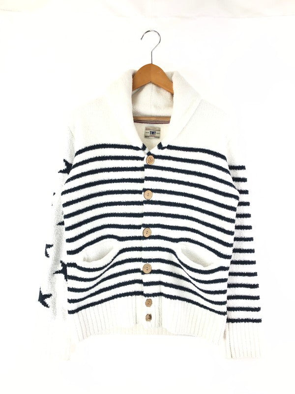【中古品】【メンズ】 TMT ティーエムティー 18AW SHAGGY BOA STAR＆STRIPE CARDIGAN TKN-F1803 シャギー ボア スター アンド ストライプ カーディガン 140-240301-kk-01-tag サイズ：S カラー：マルチカラー 万代Net店