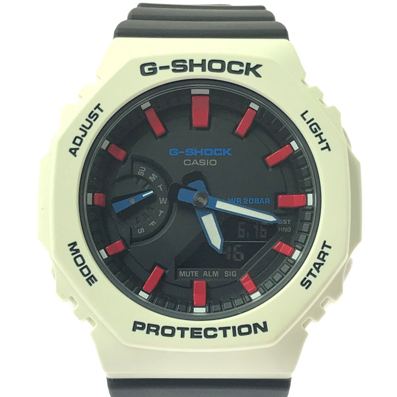 【中古美品】【メンズ】 G-SHOCK ジーショック GMA-S2100WT-7A2DR アナログ デジタル クォーツ 海外モデル 腕時計 196-260617-rt-05-tagh カラー：ホワイト/ブラック 万代Net店