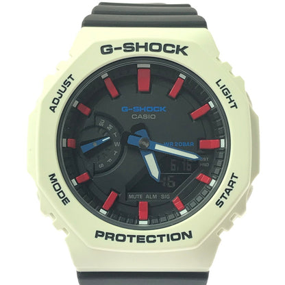 【中古美品】【メンズ】 G-SHOCK ジーショック GMA-S2100WT-7A2DR アナログ デジタル クォーツ 海外モデル 腕時計 196-260617-rt-05-tagh カラー：ホワイト/ブラック 万代Net店