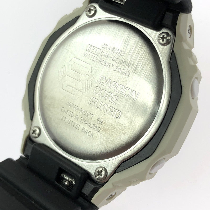 【中古美品】【メンズ】 G-SHOCK ジーショック GMA-S2100WT-7A2DR アナログ デジタル クォーツ 海外モデル 腕時計 196-260617-rt-05-tagh カラー：ホワイト/ブラック 万代Net店