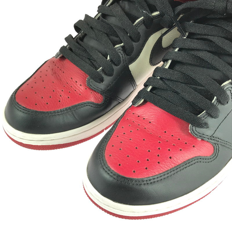 【中古品】【メンズ】 NIKE ナイキ 555088-610 AIR JORDAN 1 RETRO HIGH OG  スニーカー 靴 160-240808-SS-6-tag サイズ：26cm/US8 カラー：BRED TOE GYM RED/BLACK-SUMMIT WHITE 万代Net店