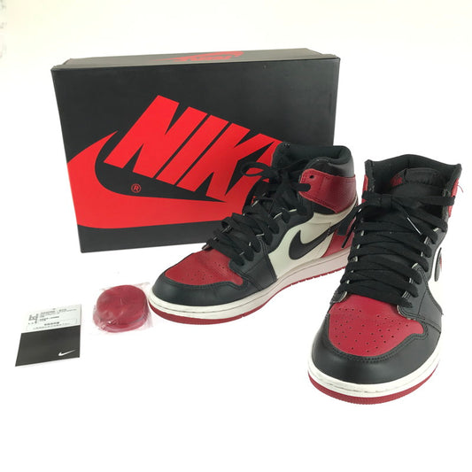 【中古品】【メンズ】 NIKE ナイキ 555088-610 AIR JORDAN 1 RETRO HIGH OG  スニーカー 靴 160-240808-SS-6-tag サイズ：26cm/US8 カラー：BRED TOE GYM RED/BLACK-SUMMIT WHITE 万代Net店