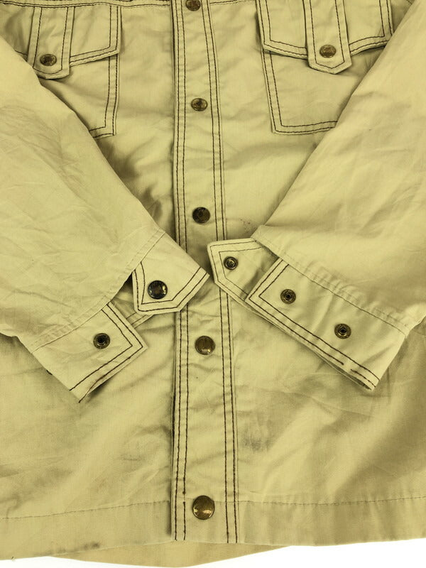 【現状渡し品】【メンズ】 SHANHOUSE シャンハウス 60～70’s MILITARY SHIRT JACKET VINATEG 60-70年代 ミリタリーシャツジャケット ライトアウター ヴィンテージ 146-230625-kk-16-tag サイズ：44 カラー：ベージュ 万代Net店