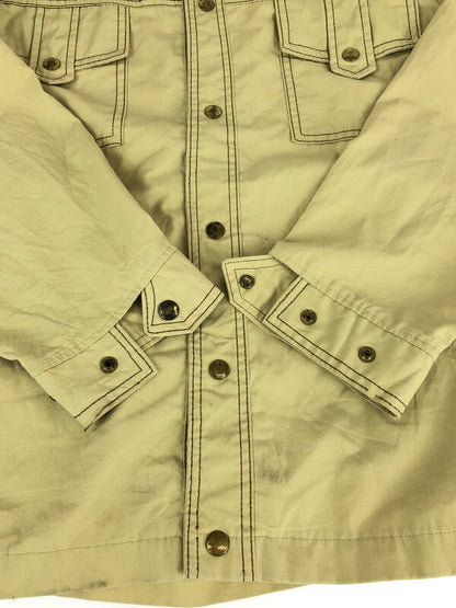 【現状渡し品】【メンズ】 SHANHOUSE シャンハウス 60～70’s MILITARY SHIRT JACKET VINATEG 60-70年代 ミリタリーシャツジャケット ライトアウター ヴィンテージ 146-230625-kk-16-tag サイズ：44 カラー：ベージュ 万代Net店