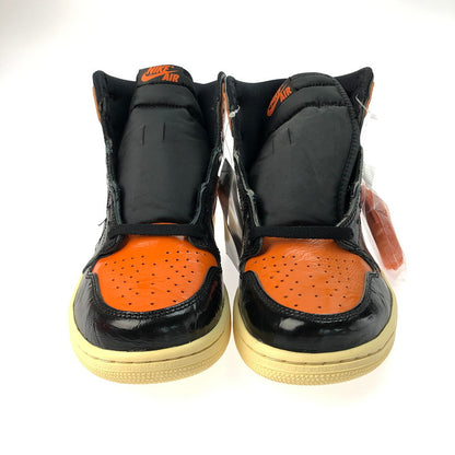 【中古美品】【メンズ】 NIKE ナイキ AIR JORDAN 1 RETRO HIGH OG 555088-028 エアジョーダン 1 レトロ ハイ オリジナル スニーカー 靴 160-250221-na-06-tag サイズ：27cm US 9 カラー：BLACK/STARFISH-PALE 万代Net店