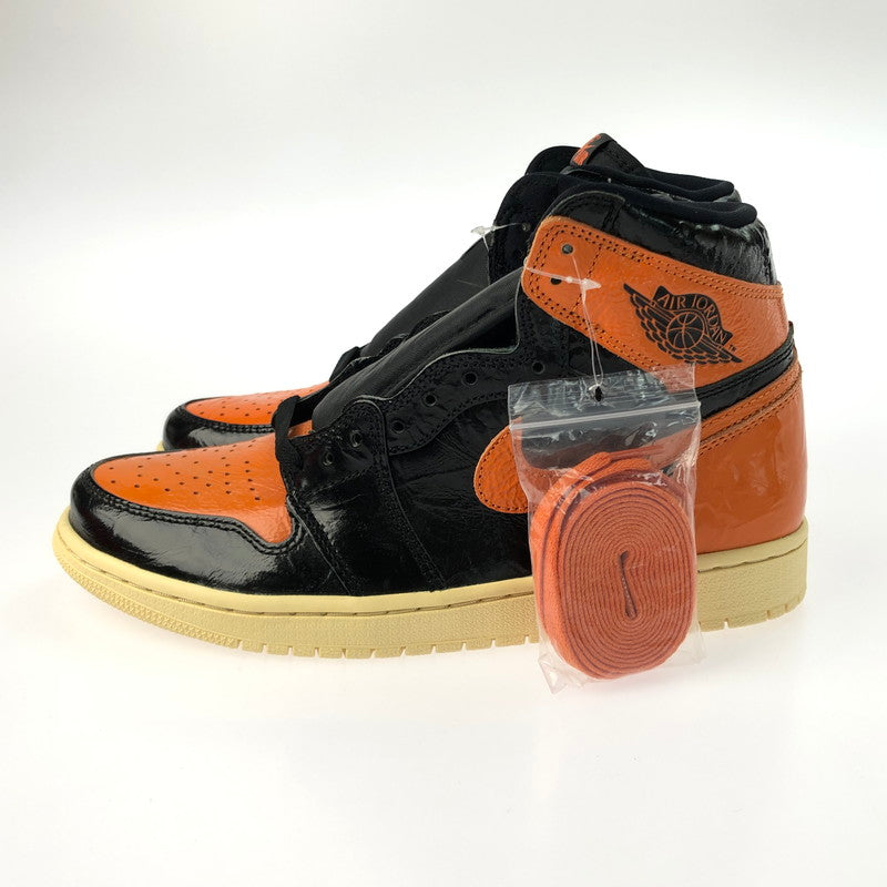 【中古美品】【メンズ】 NIKE ナイキ AIR JORDAN 1 RETRO HIGH OG 555088-028 エアジョーダン 1 レトロ ハイ オリジナル スニーカー 靴 160-250221-na-06-tag サイズ：27cm US 9 カラー：BLACK/STARFISH-PALE 万代Net店