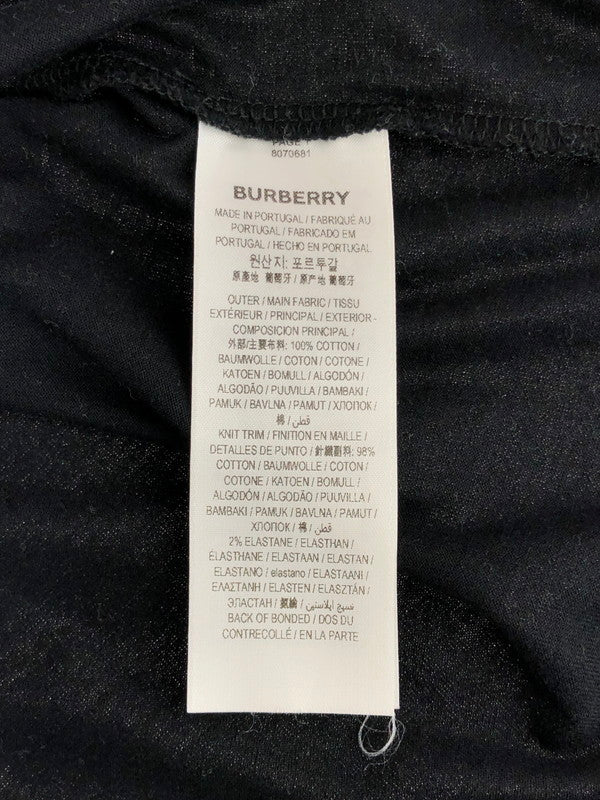 【中古品】【メンズ】 BURBERRY バーバリー 23AW EKD INLAY T-SHIRT 8070681 Tシャツ 半袖 141-231119-kk-03-tag サイズ：L カラー：ブラック 万代Net店