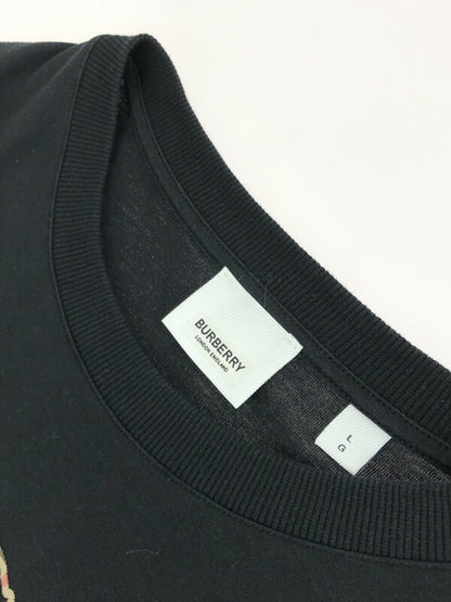 【中古品】【メンズ】 BURBERRY バーバリー 23AW EKD INLAY T-SHIRT 8070681 Tシャツ 半袖 141-231119-kk-03-tag サイズ：L カラー：ブラック 万代Net店
