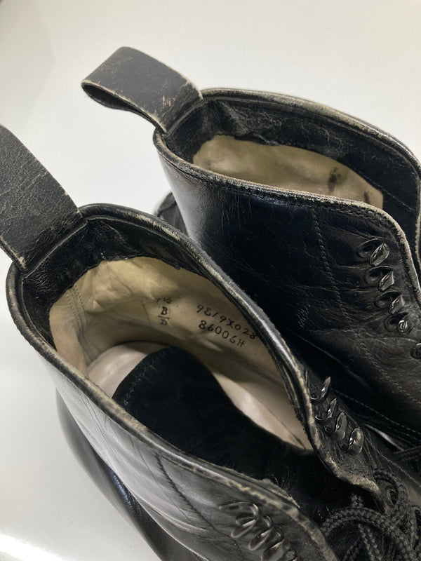 【中古品】【メンズ】 ALDEN オールデン × TOMORROWLAND トゥモローランド 別注 コラボ CAP TOE LACE UP BOOTS 86006H キャップトゥ レースアップブーツ 革靴 164-260718-kk-14-hon サイズ：7.5 カラー：BLACK 万代Net店