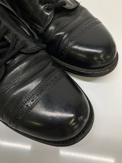 【中古品】【メンズ】 ALDEN オールデン × TOMORROWLAND トゥモローランド 別注 コラボ CAP TOE LACE UP BOOTS 86006H キャップトゥ レースアップブーツ 革靴 164-260718-kk-14-hon サイズ：7.5 カラー：BLACK 万代Net店