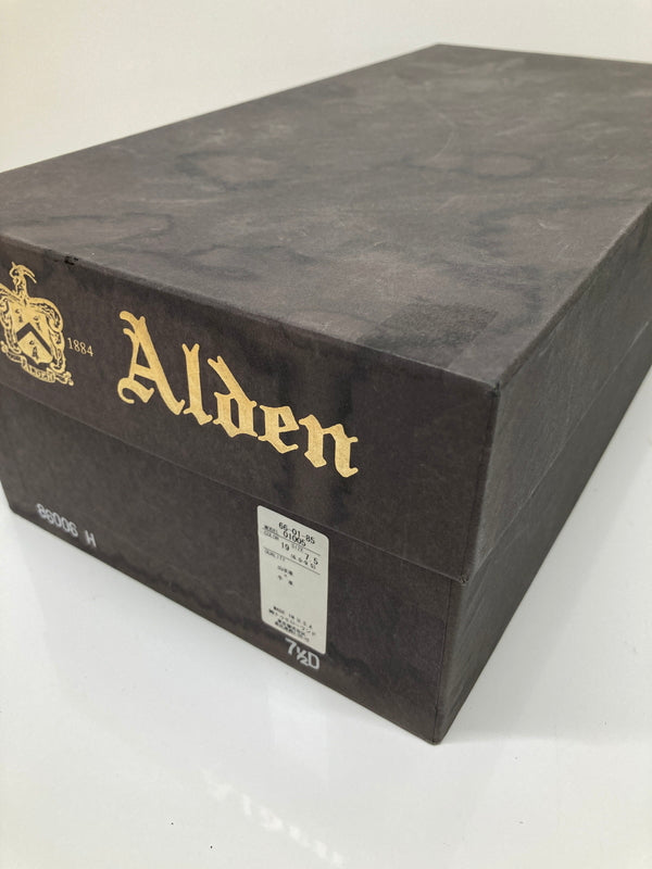 【中古品】【メンズ】 ALDEN オールデン × TOMORROWLAND トゥモローランド 別注 コラボ CAP TOE LACE UP BOOTS 86006H キャップトゥ レースアップブーツ 革靴 164-260718-kk-14-hon サイズ：7.5 カラー：BLACK 万代Net店