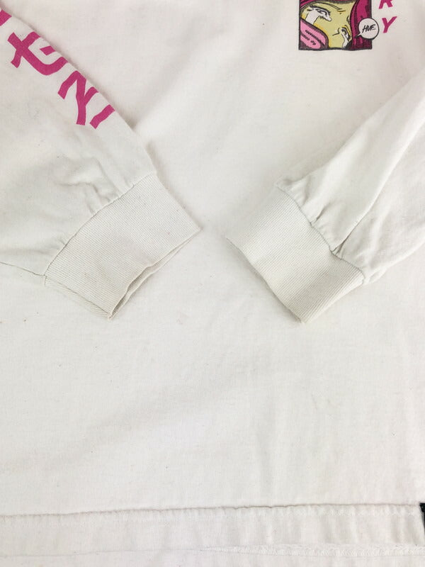 【中古品】【メンズ】 18AW MAKE EM CRY PT 2 LONG SLEEVE TEE メイク クライ ロングスリーブ Tシャツ 長袖Tシャツ 142-230917-kk-65-tag サイズ：M カラー：ホワイト 万代Net店