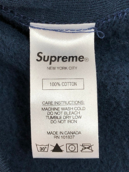 【中古品】【メンズ】 Supreme シュプリーム BANDANA BOX LOGO HOODED SWEATSHIRT バンダナ ボックスロゴ フーデッド スウェットシャツ パーカー トップス 149-250731-yy-04-tag サイズ：L カラー：ネイビー 万代Net店
