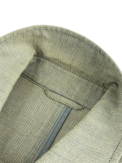 【中古品】【メンズ】 NTERMEZZO インターメッツォ BUTTON JACKET ボタンジャケット ライトアウター 141-240106-kk-26-tag サイズ：L カラー：グレー 万代Net店