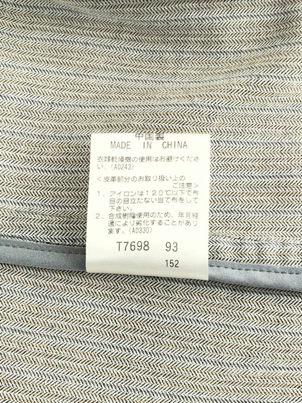 【中古品】【メンズ】 NTERMEZZO インターメッツォ BUTTON JACKET ボタンジャケット ライトアウター 141-240106-kk-26-tag サイズ：L カラー：グレー 万代Net店