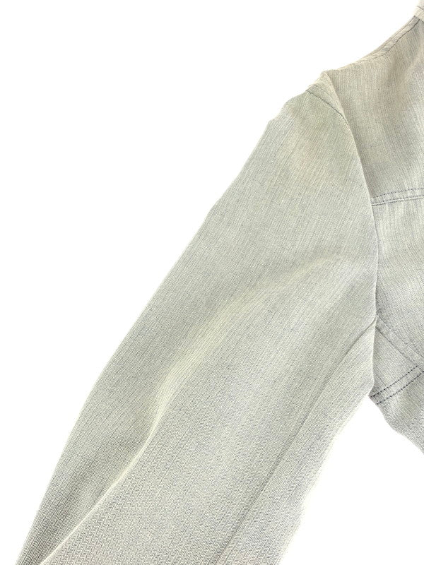 【中古品】【メンズ】 NTERMEZZO インターメッツォ BUTTON JACKET ボタンジャケット ライトアウター 141-240106-kk-26-tag サイズ：L カラー：グレー 万代Net店